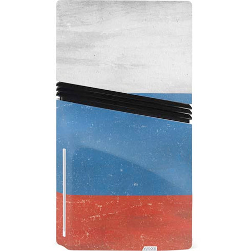 Russian Flag Distressed PS5 Pro Disk Console Skin